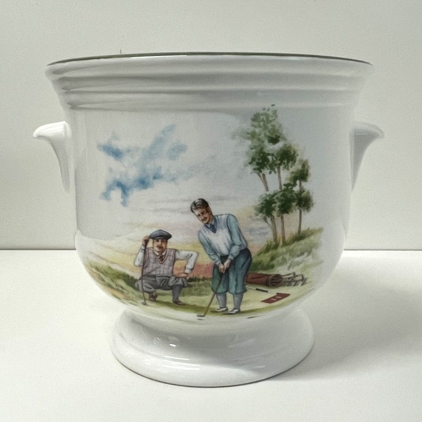DJC Golfing Collectables - Fine Bone China Pot - Golfing Decoration