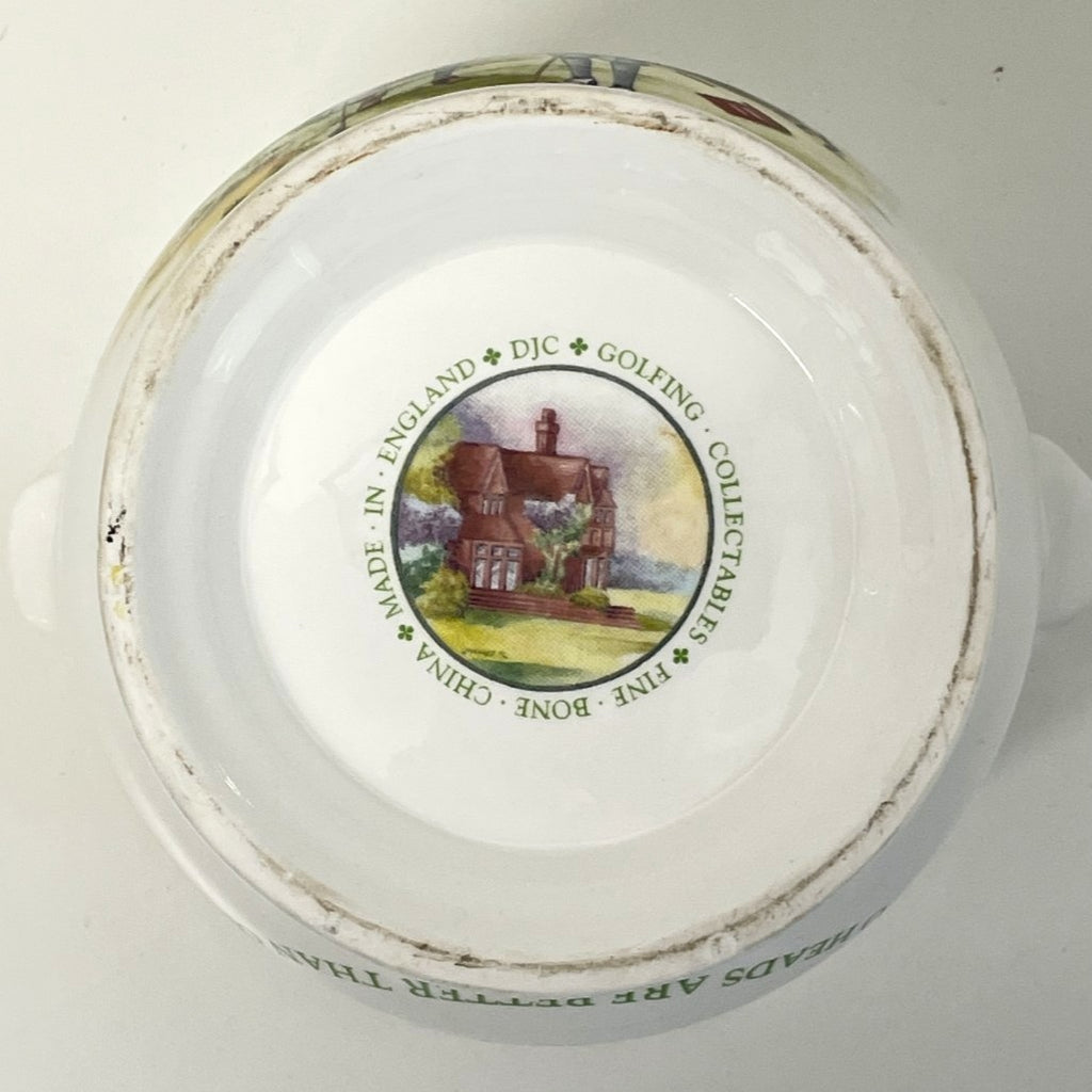 DJC Golfing Collectables - Fine Bone China Pot - Golfing Decoration