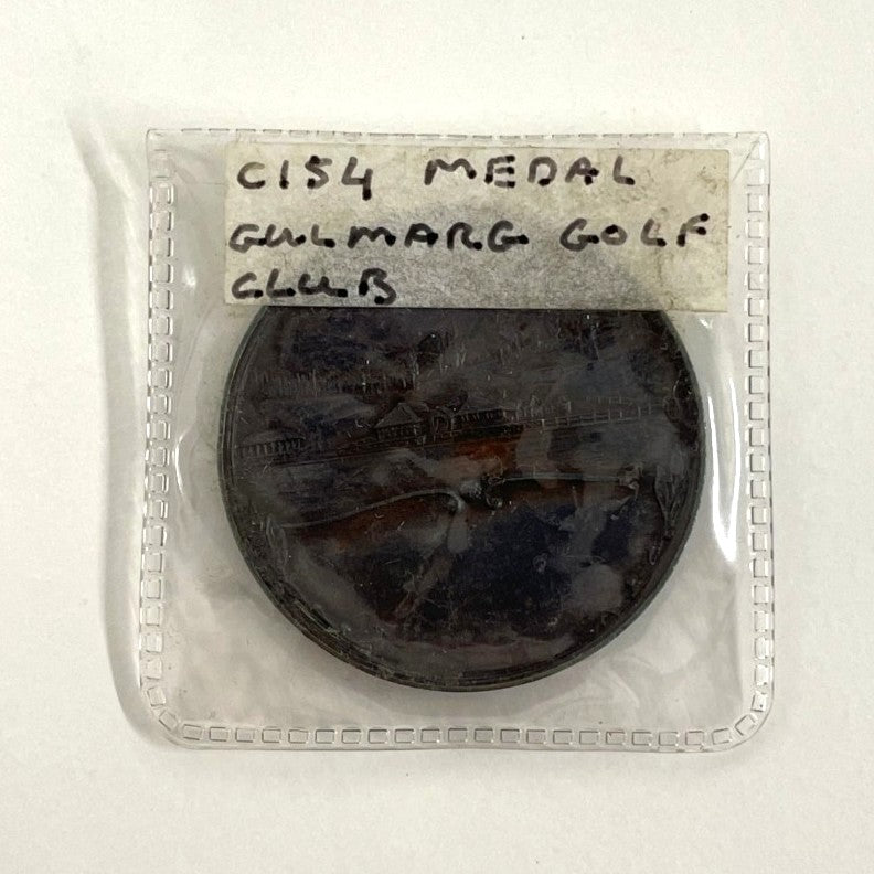 Rare Antique Bronze Prize Medal - Gulmarg Golf Club, India