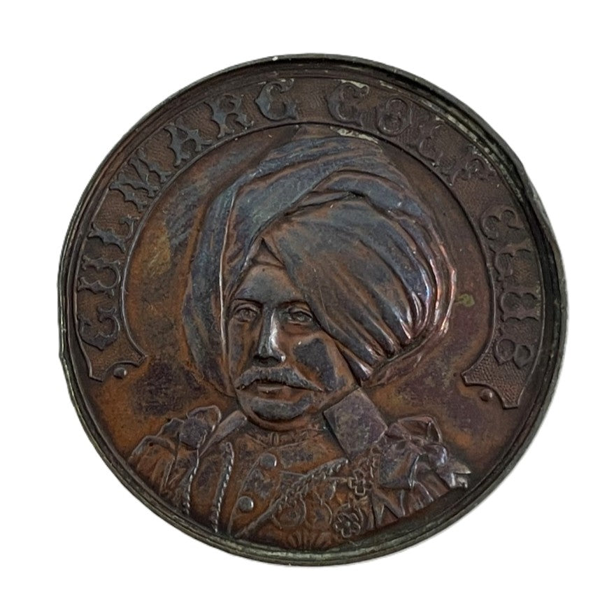 Rare Antique Bronze Prize Medal - Gulmarg Golf Club, India