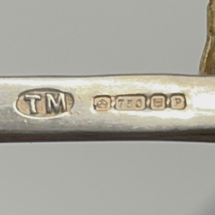 18 Carat Gold - Tie Pin/Slide - Golfer