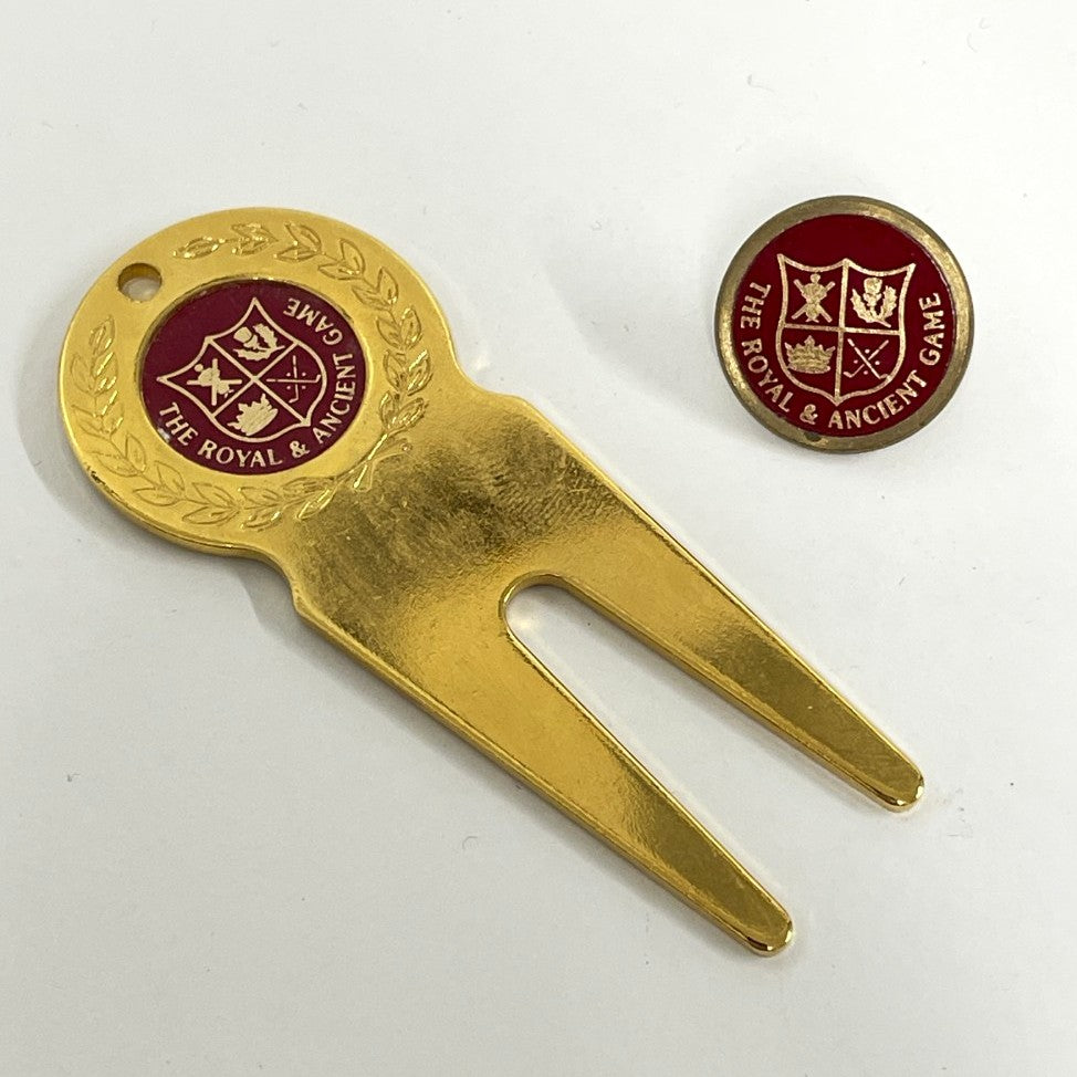 "The Royal & Ancient Game" Divot Tool and Ball Marker