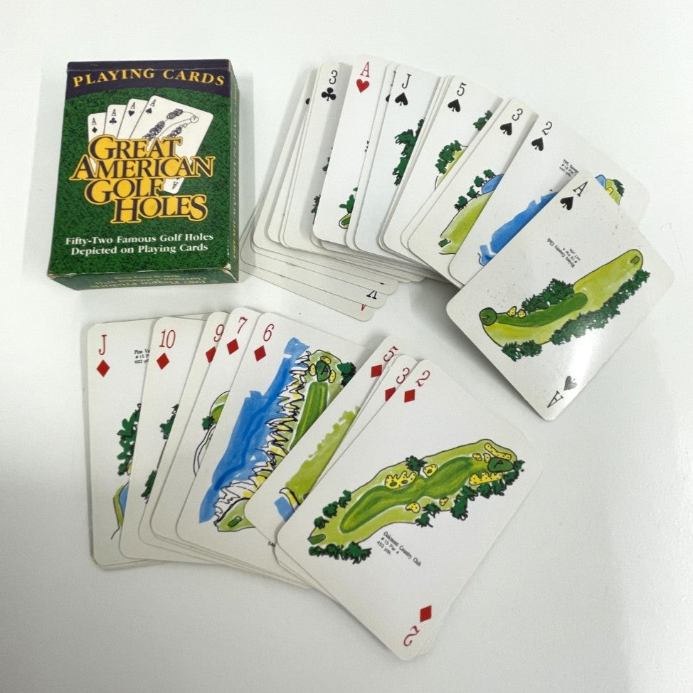 2x Packs of Golf Themed Playing Cards
