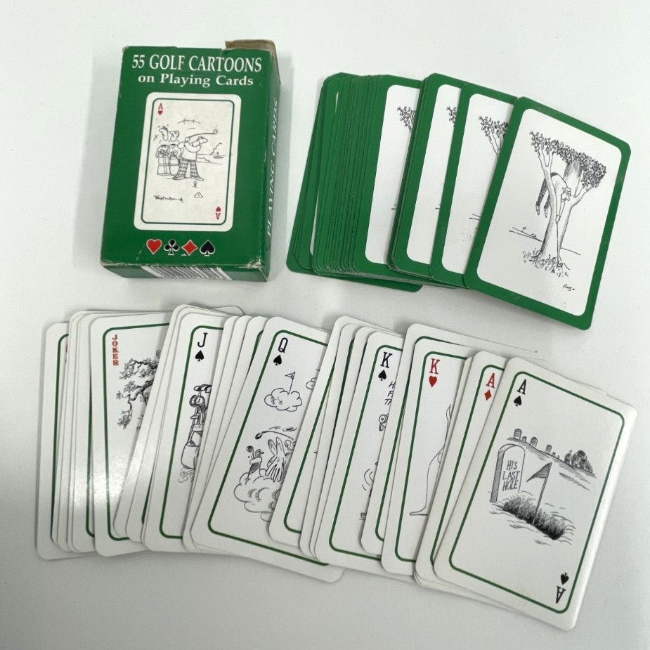 2x Packs of Golf Themed Playing Cards