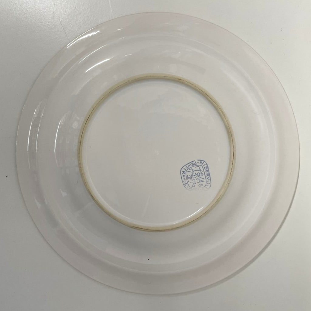 Set of 3 Niderviller Pottery Ceramic 11" Plates with Golfing Designs