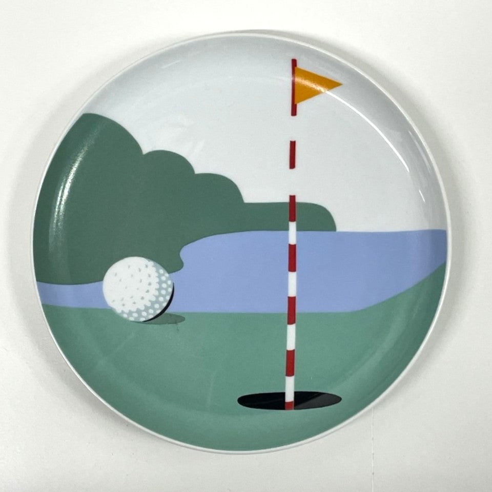 ALLIANCE CNP France - Porcelain 7.5" Plate with Golf Design