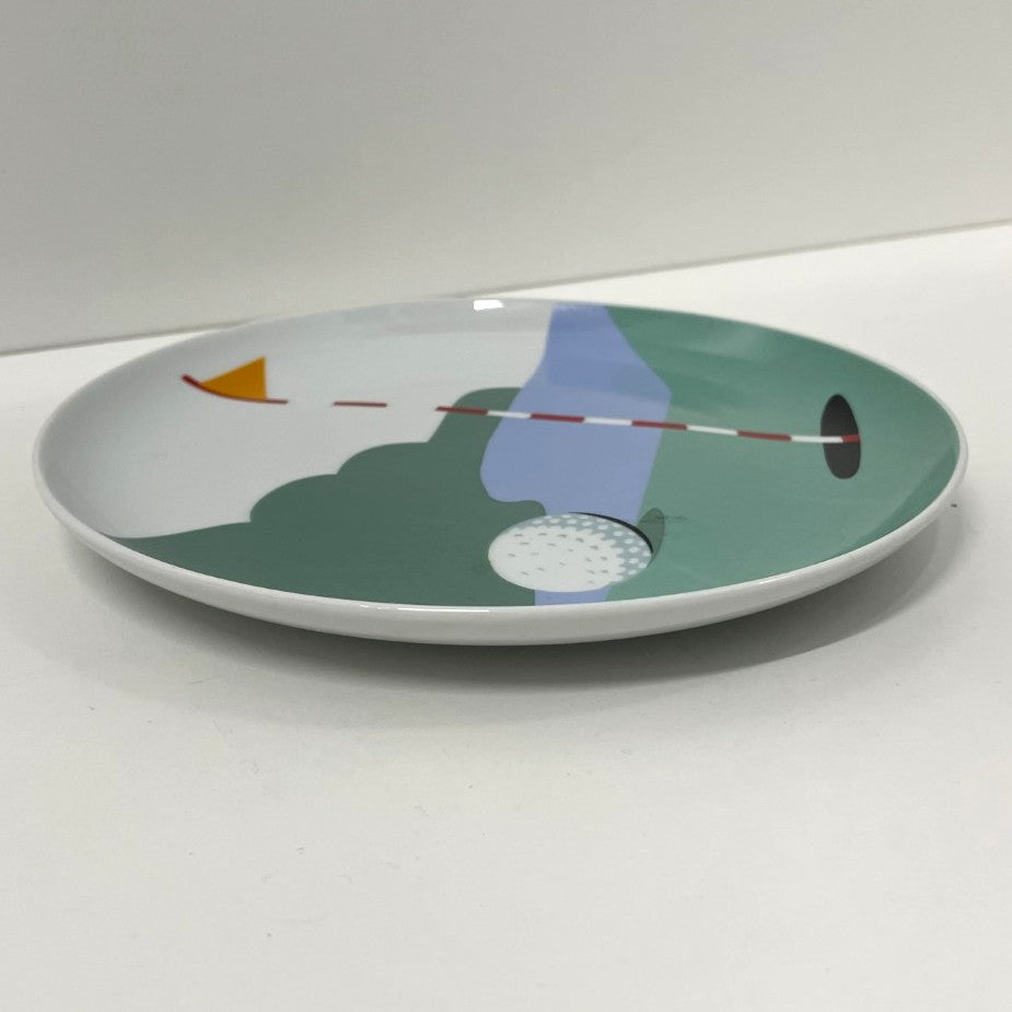ALLIANCE CNP France - Porcelain 7.5" Plate with Golf Design