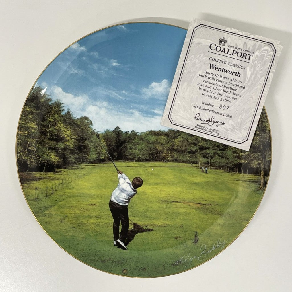 COALPORT Fine Bone China  - Golfing Classics Limited Collectors Edition Plate - Wentworth - No.803/10,000