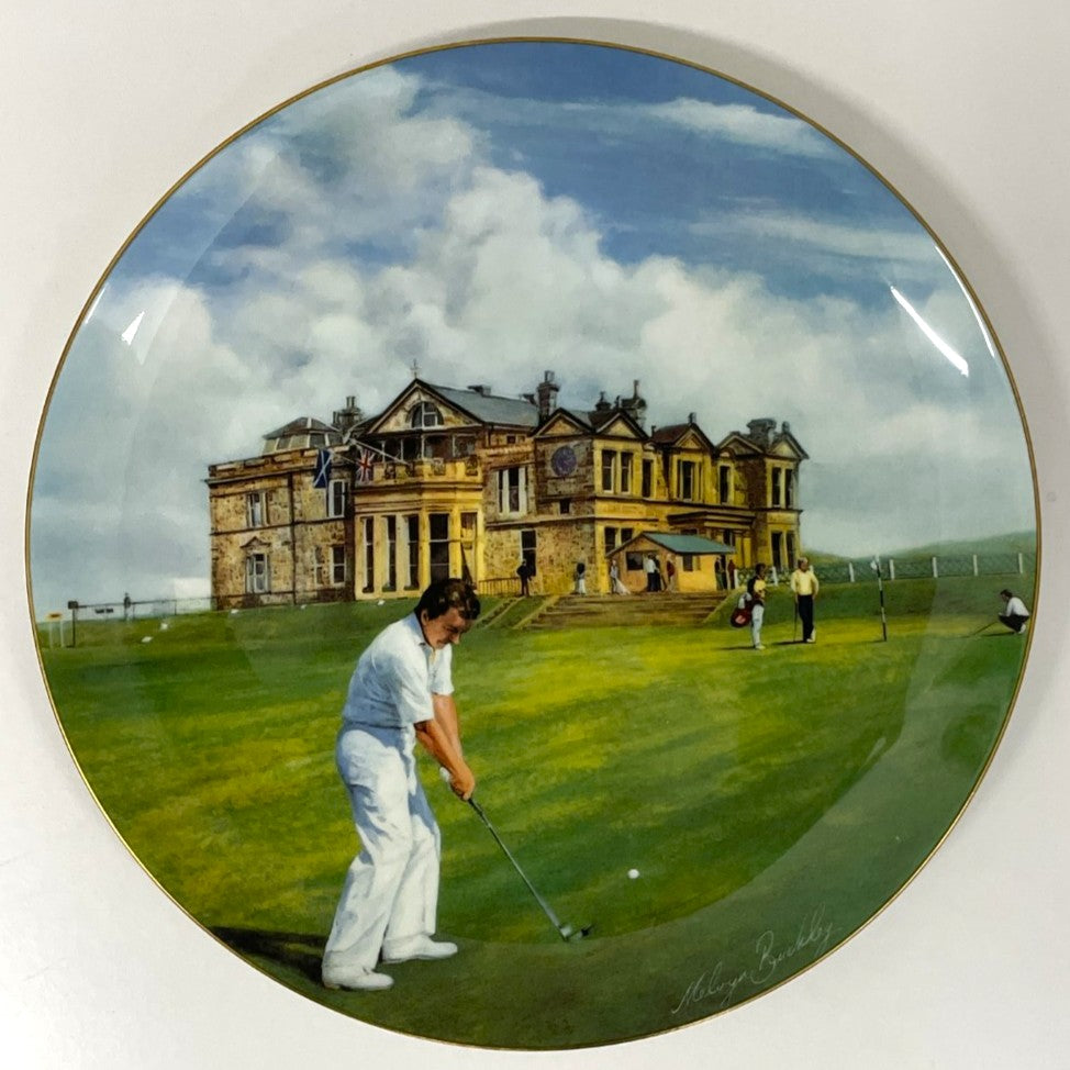COALPORT Fine Bone China  - Golfing Classics Limited Collectors Edition Plate - St Andrews - No.549/10,000