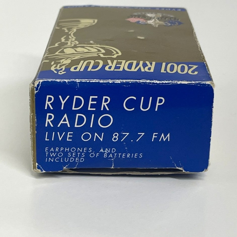 Official 2001 Ryder Cup Personal Portable AM/FM Radio
