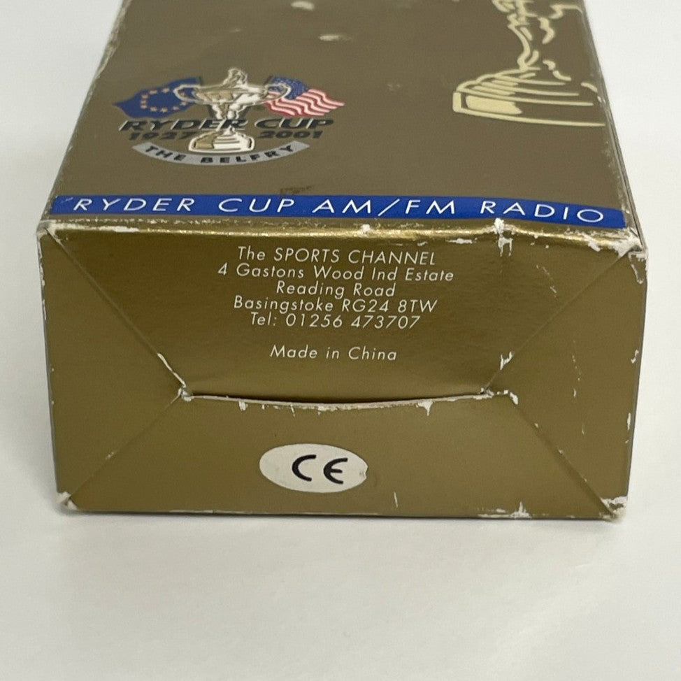 Official 2001 Ryder Cup Personal Portable AM/FM Radio