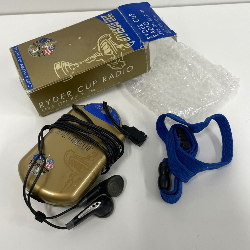 Official 2001 Ryder Cup Personal Portable AM/FM Radio