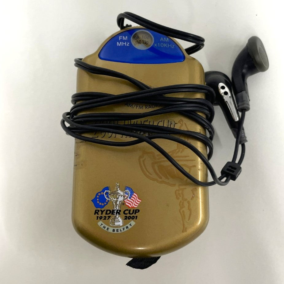 Official 2001 Ryder Cup Personal Portable AM/FM Radio