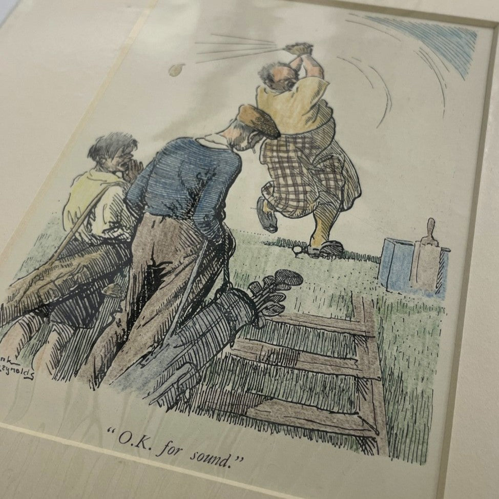 Original 1929 Punch Print - Hand Coloured - "O.K. for Sound."