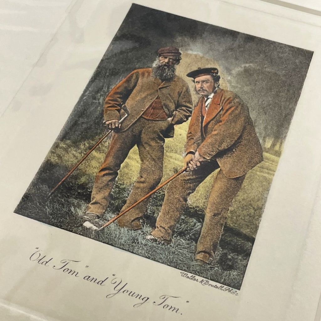"Old Tom" & "Young Tom" Morris mounted Print By Artist Walker Boutall