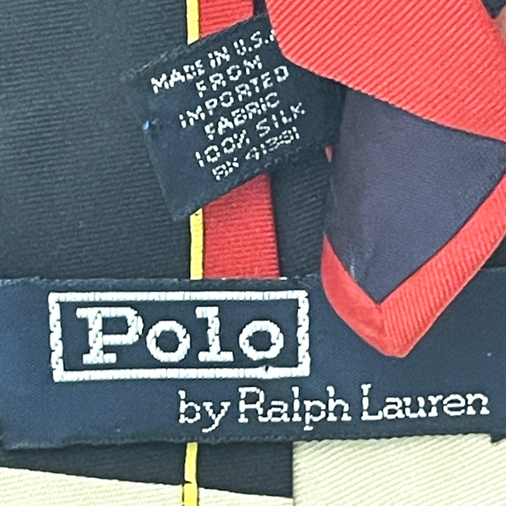 Polo Sport Ralph Lauren - Rare Vintage Golf Themed 100% Silk Tie