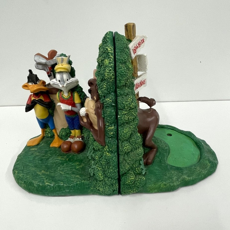 Figi Graphics Looney Tunes Book Ends 1994 - Golfing Scene