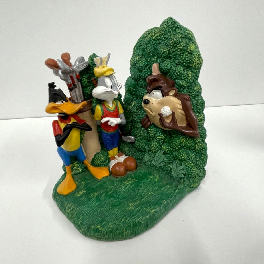 Figi Graphics Looney Tunes Book Ends 1994 - Golfing Scene