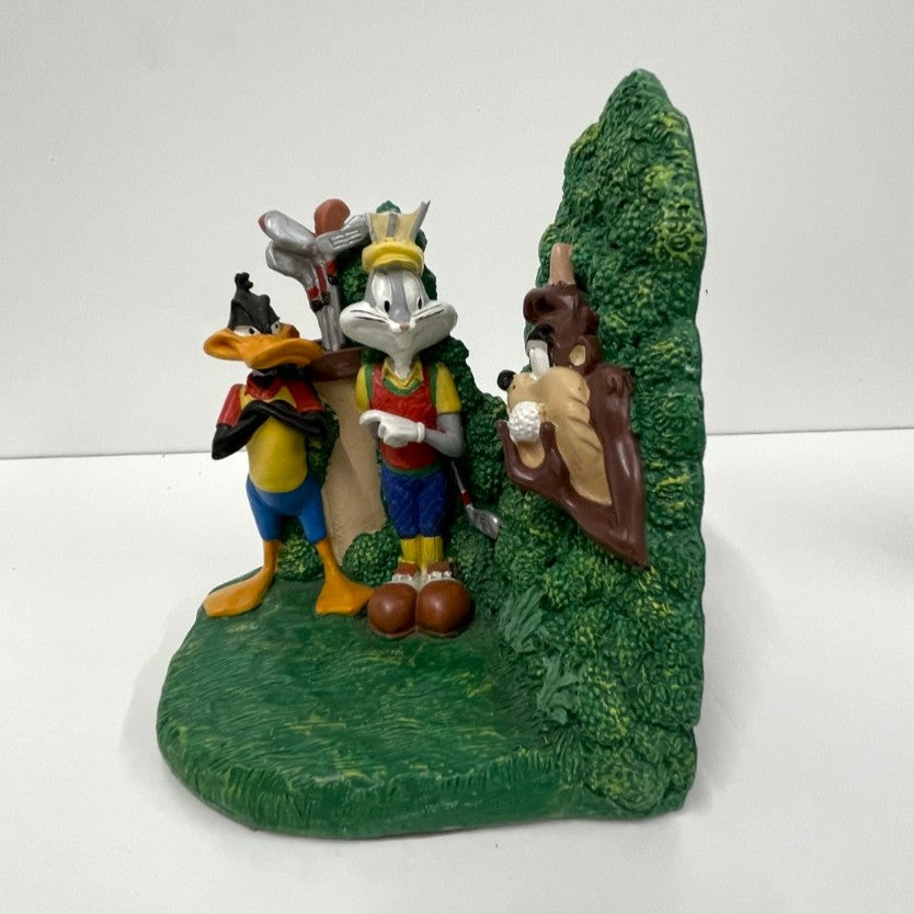 Figi Graphics Looney Tunes Book Ends 1994 - Golfing Scene