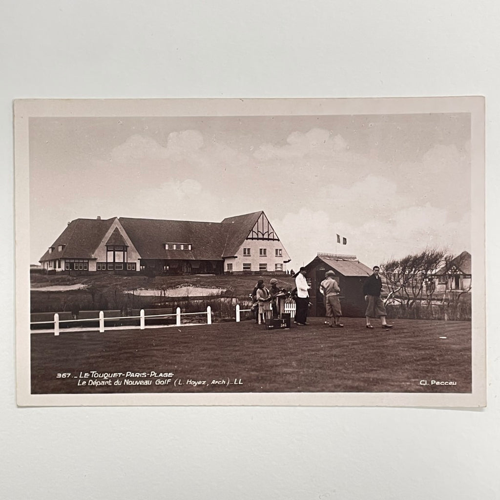 Vintage Postcard c.1925 - Louis Levy #367 - Le Touquet-Paris-Plage, Le Depart du Nouveau Golf - Levy et Neurdein Reunis