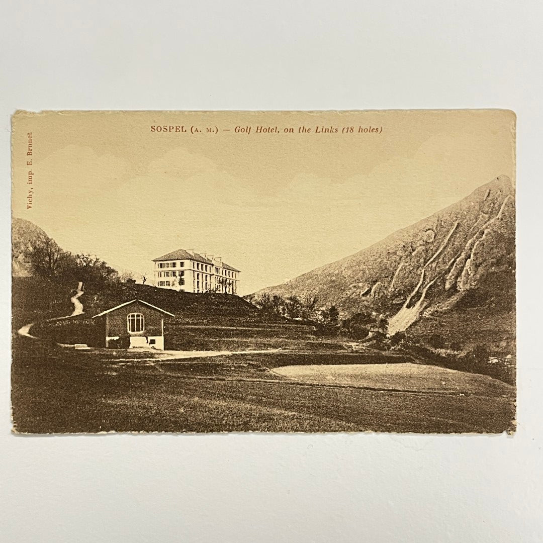 Vintage Postcard c.1915 - "SOSPEL - Golf Hotel, on the Links (18 holes)"