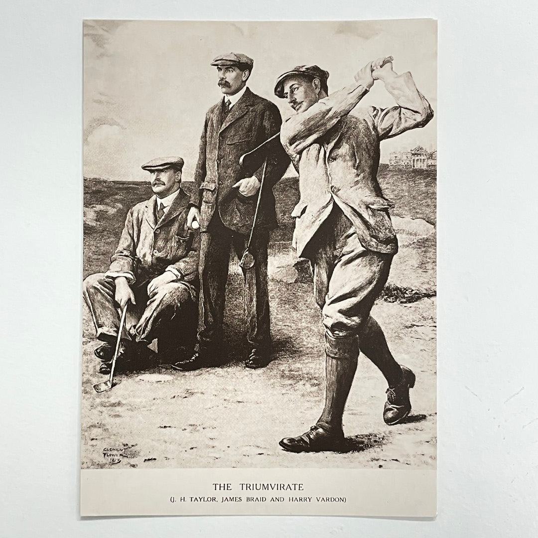 The Golf Collection Postcard - "The Triumvirate - Taylor, Braid and Vardon"
