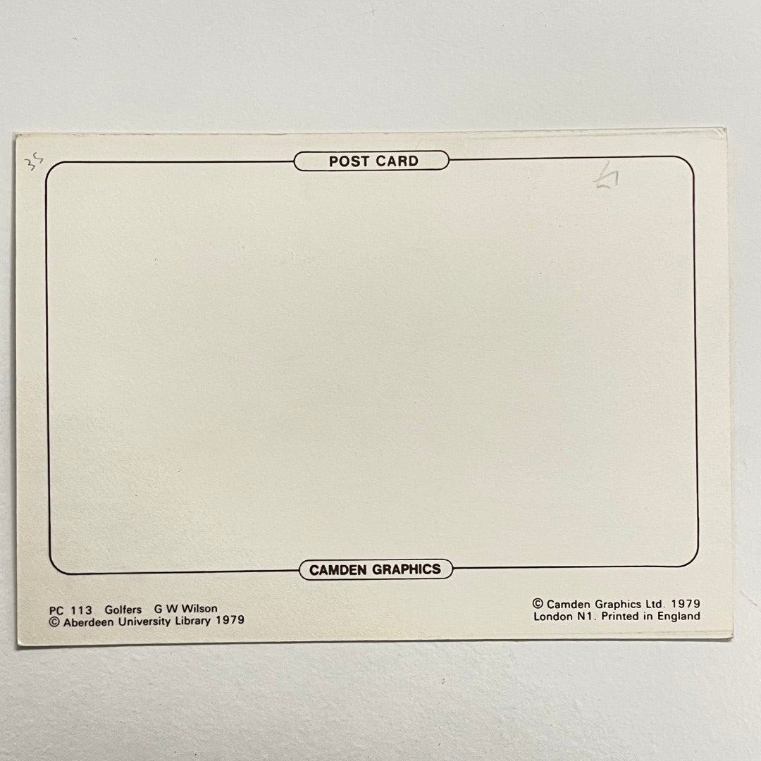 Camden Graphics Post Card - "Golfers by G.W. Wilson" - Printed 1979