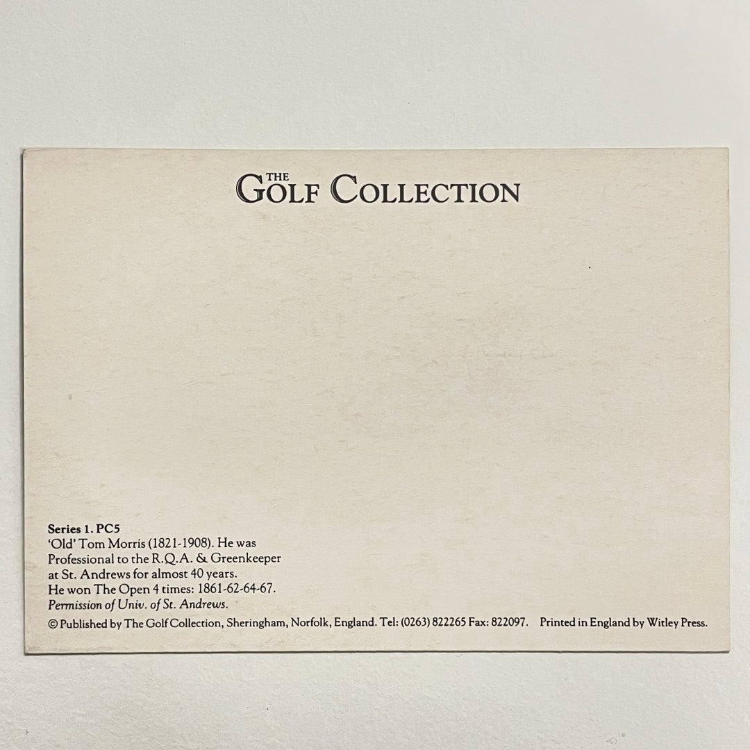 The Golf Collection Postcard - "'Old' Tom Morris (1821-1908)"