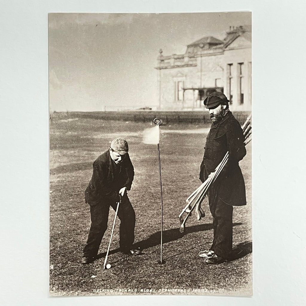 The Golf Collection Postcard - "Golfing.  A Scene On The 18th Green at St. Andrews - 1890's"