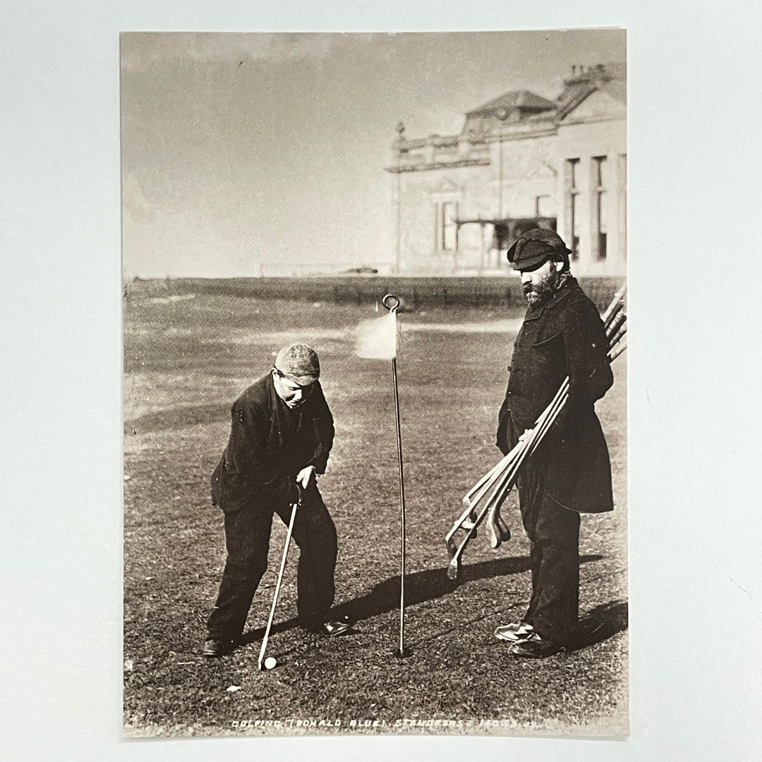The Golf Collection Postcard - "Golfing.  A Scene On The 18th Green at St. Andrews - 1890's"