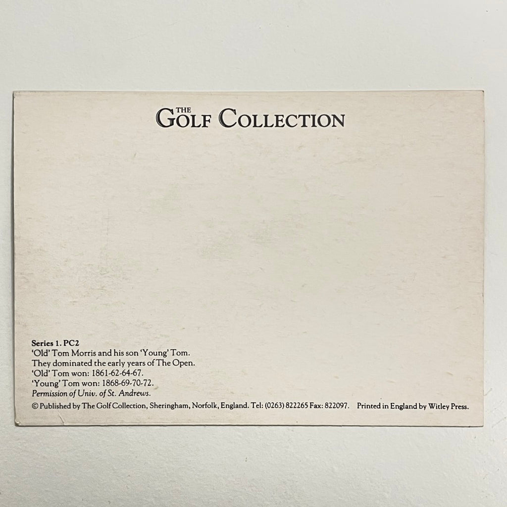 The Golf Collection Postcard - "'Old' Tom Morris and his son 'Young' Tom"