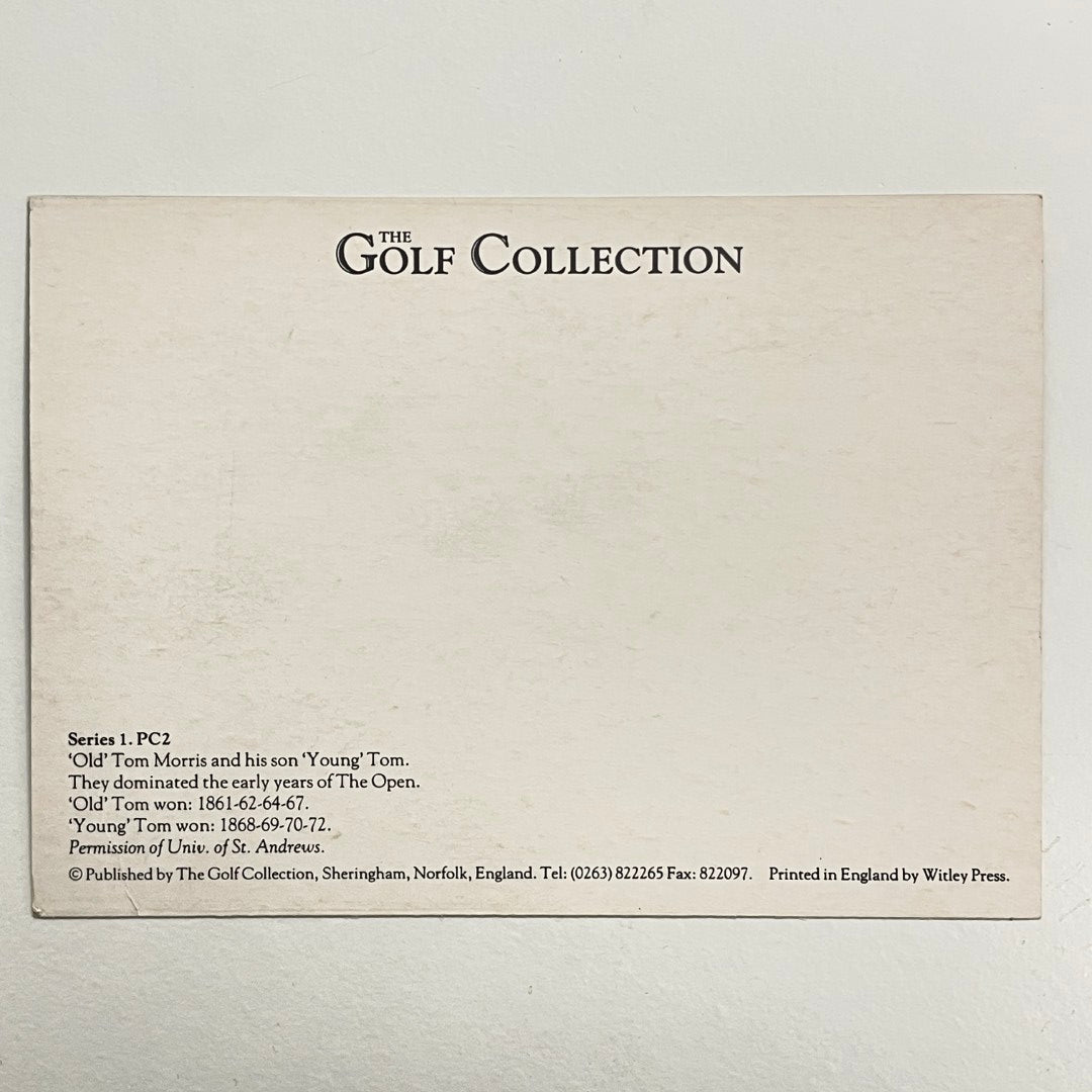 The Golf Collection Postcard - "'Old' Tom Morris and his son 'Young' Tom"