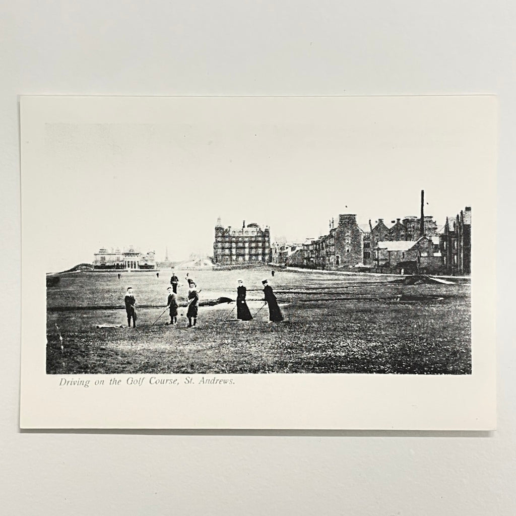 Postcard - "Driving on the Golf Course, St Andrews" - The Old St. Andrews Gallery