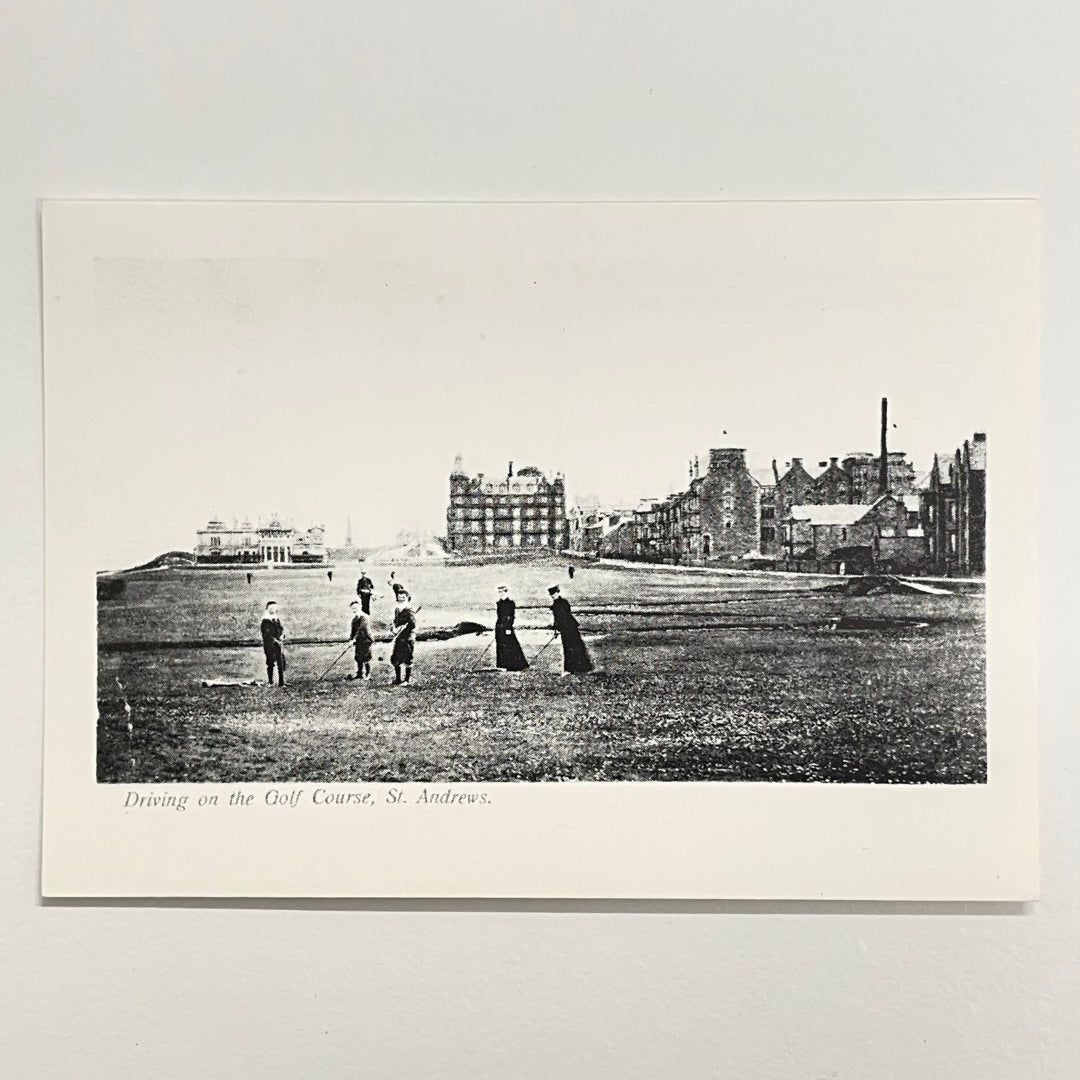 Postcard - "Driving on the Golf Course, St Andrews" - The Old St. Andrews Gallery