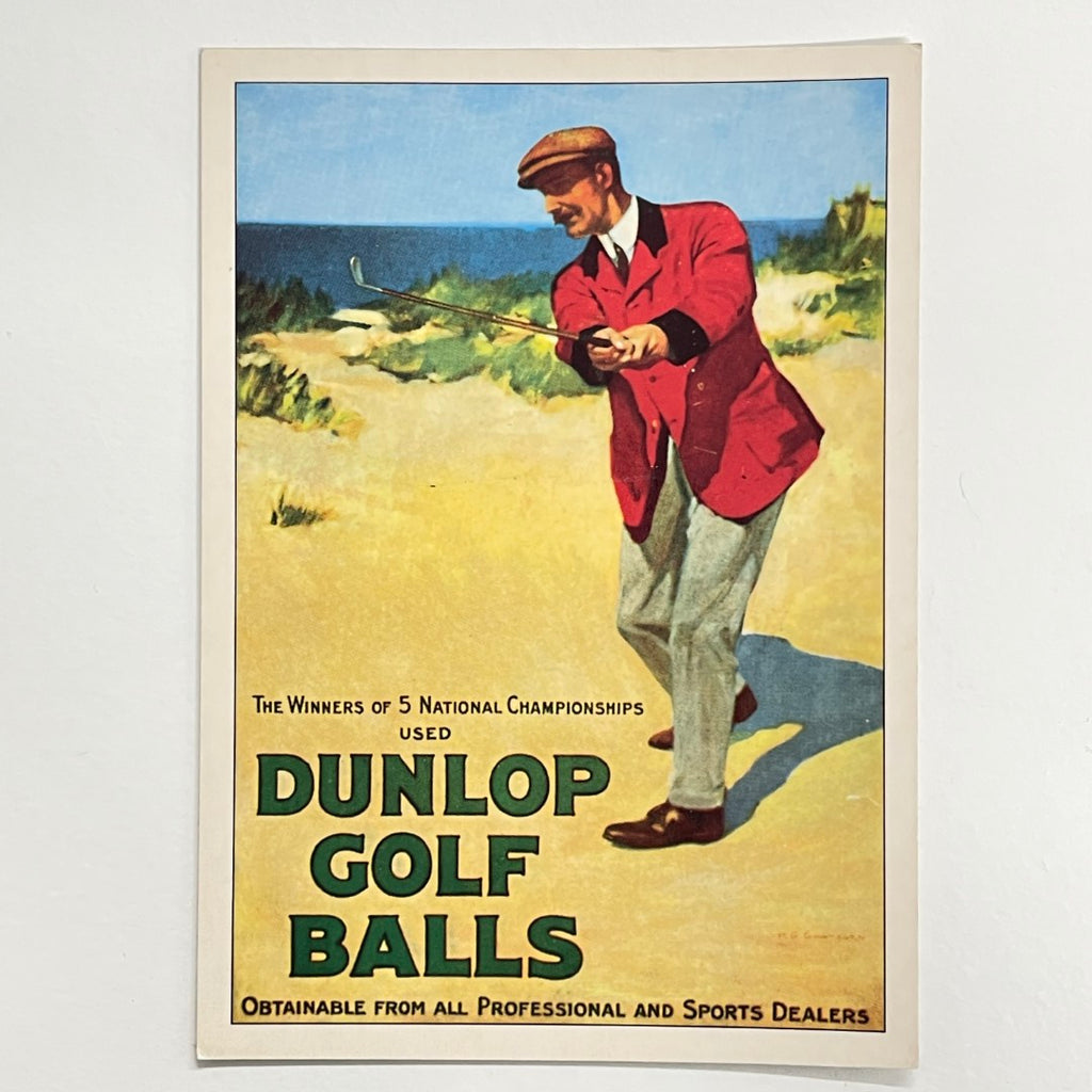 Postcard - "Dunlop Golf Balls" - From an original in The Robert Opie Collection