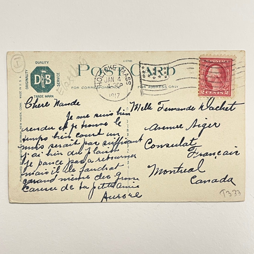 Danziger & Berman, USA Postcard c.1915 - Mt. Tom Golf Club, Holyoke, Massachusetts