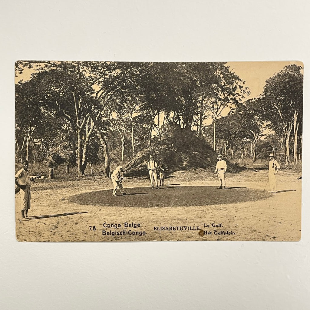 Vintage Postcard c.1920's - Elisabethville Golf Course - Belgian Congo