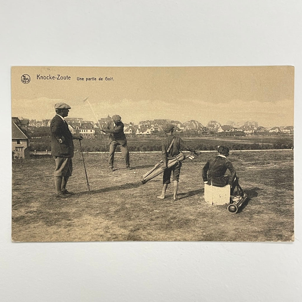 NELS Postcard c.1920's - Knocke-Zoute, Belgium - "A Game of Golf" - Series 17 No.48