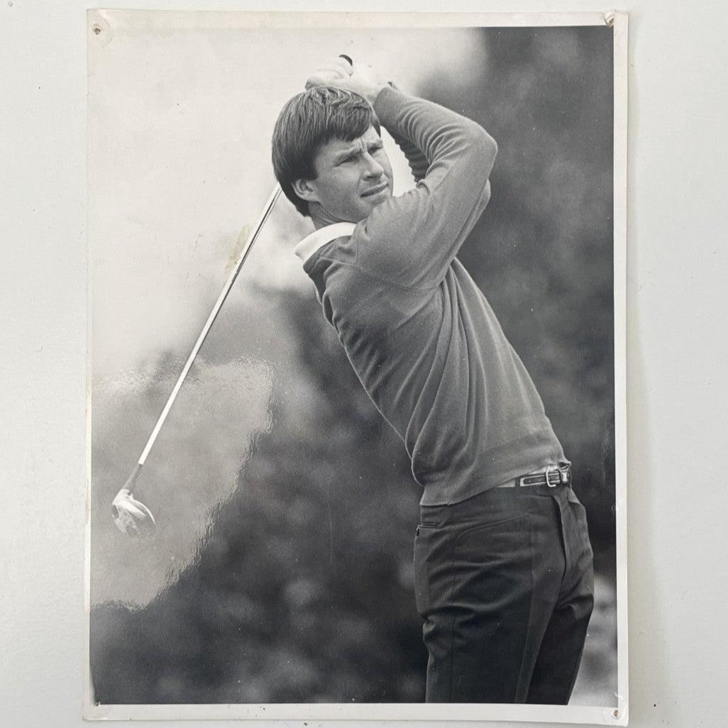 SIGNED Press Photograph - Sir Nick Faldo - c.1980