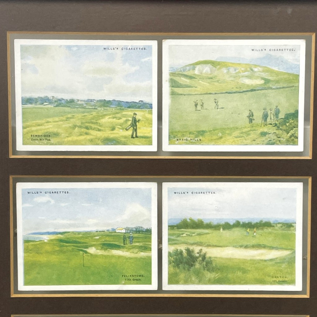 W.D. & H.O. Wills - "Golfing"  1924 - A complete Framed 25 Cigarette Card Set collection