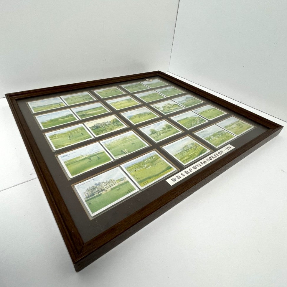 W.D. & H.O. Wills - "Golfing"  1924 - A complete Framed 25 Cigarette Card Set collection