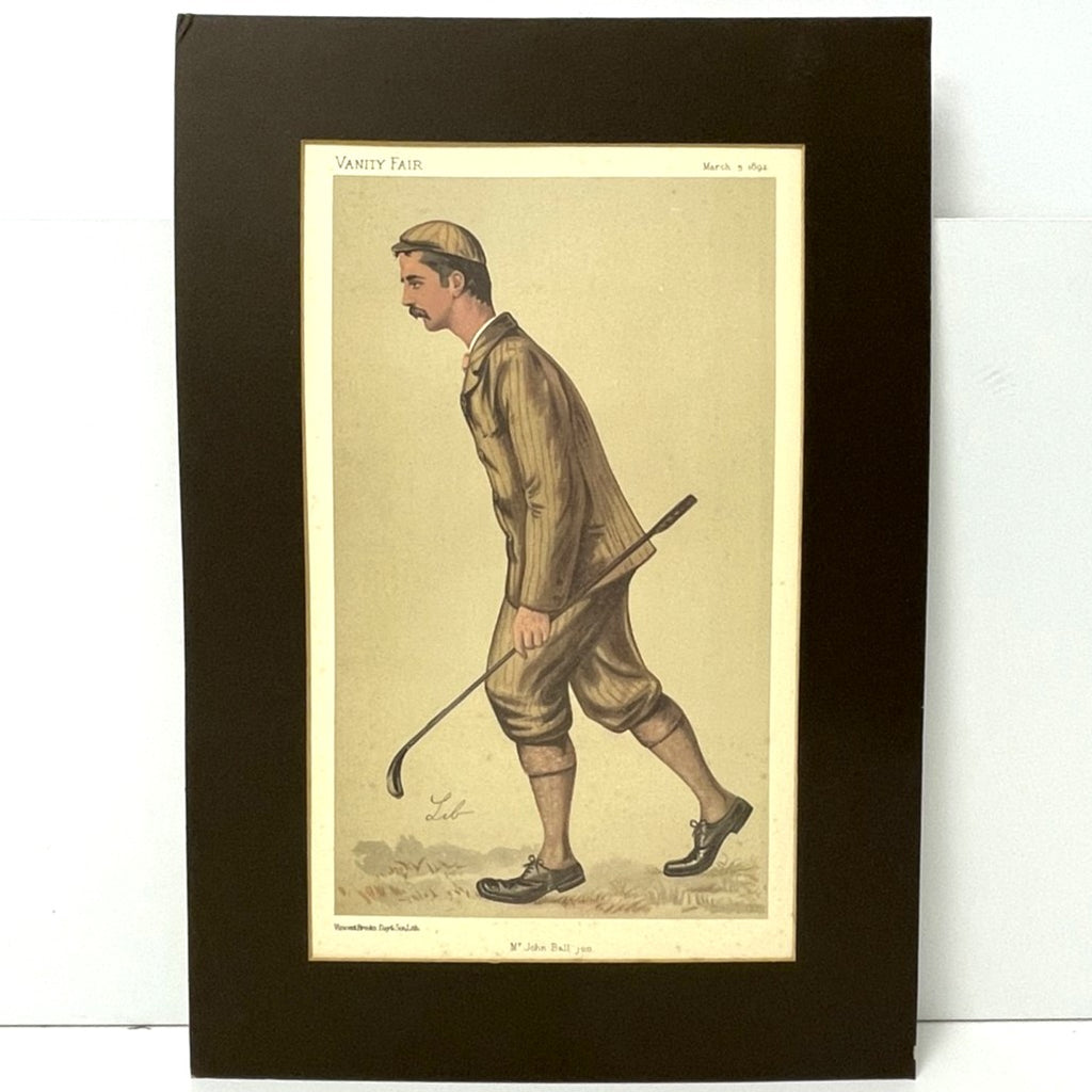 A Vanity Fair Lithographic Print - "Mr. John Ball jun." by Prosperi, Liberio