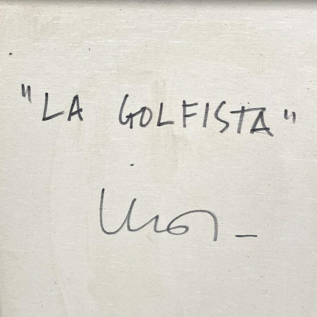 Original Painting - "LA GOLFISTA" by Inos Corradin