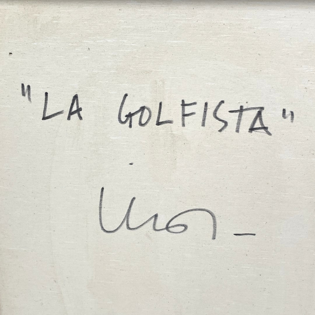 Original Painting - "LA GOLFISTA" by Inos Corradin