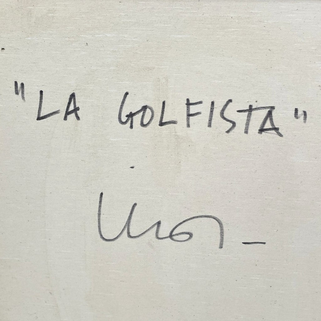 Original Painting - "IL GIOCATORE DI GOLF" by Inos Corradin