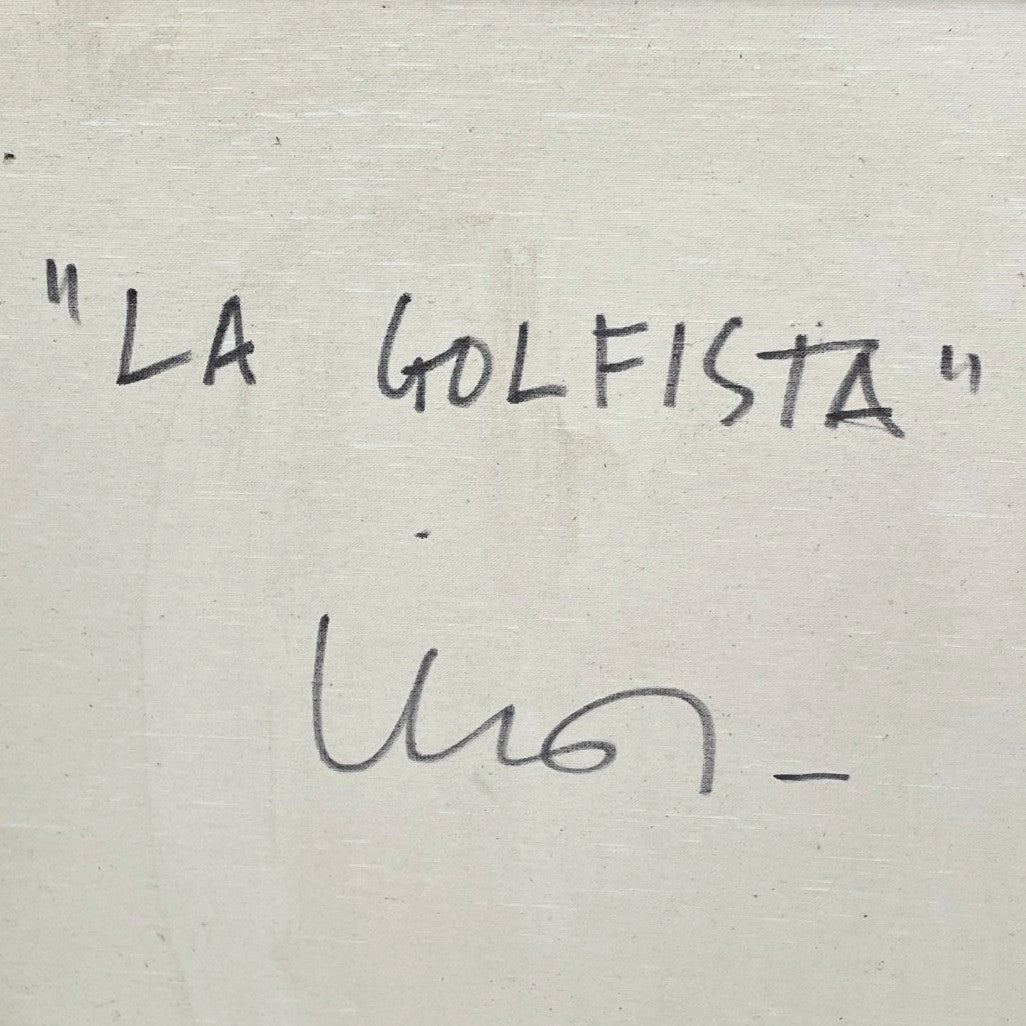 Original Painting - "IL GIOCATORE DI GOLF" by Inos Corradin