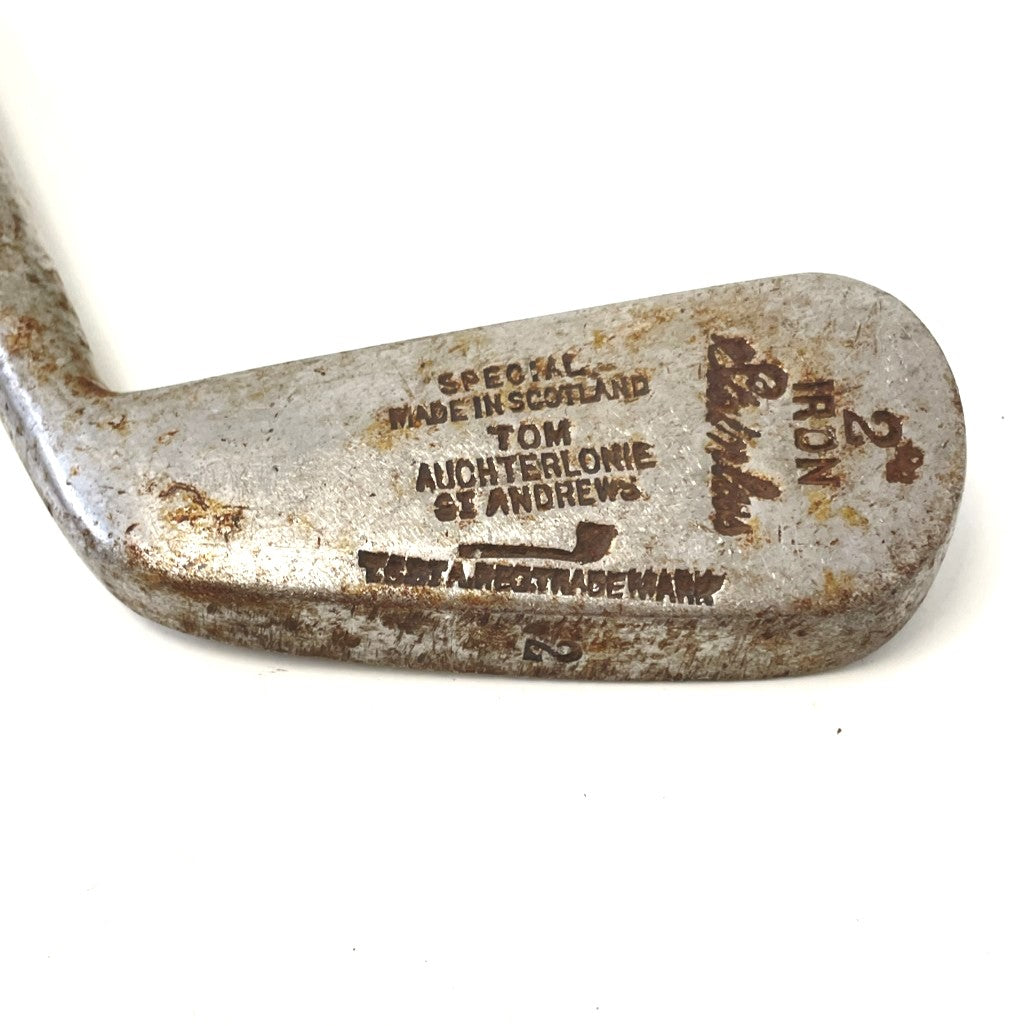 Tom Auchterlonie of St Andrews Stainless 2 Iron - Forged by Tom Stewart - c.1920