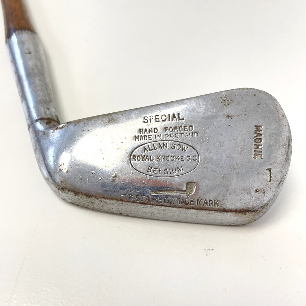 Tom Stewart Mashie - Allan Gow Royal Knocke GC - c.1925