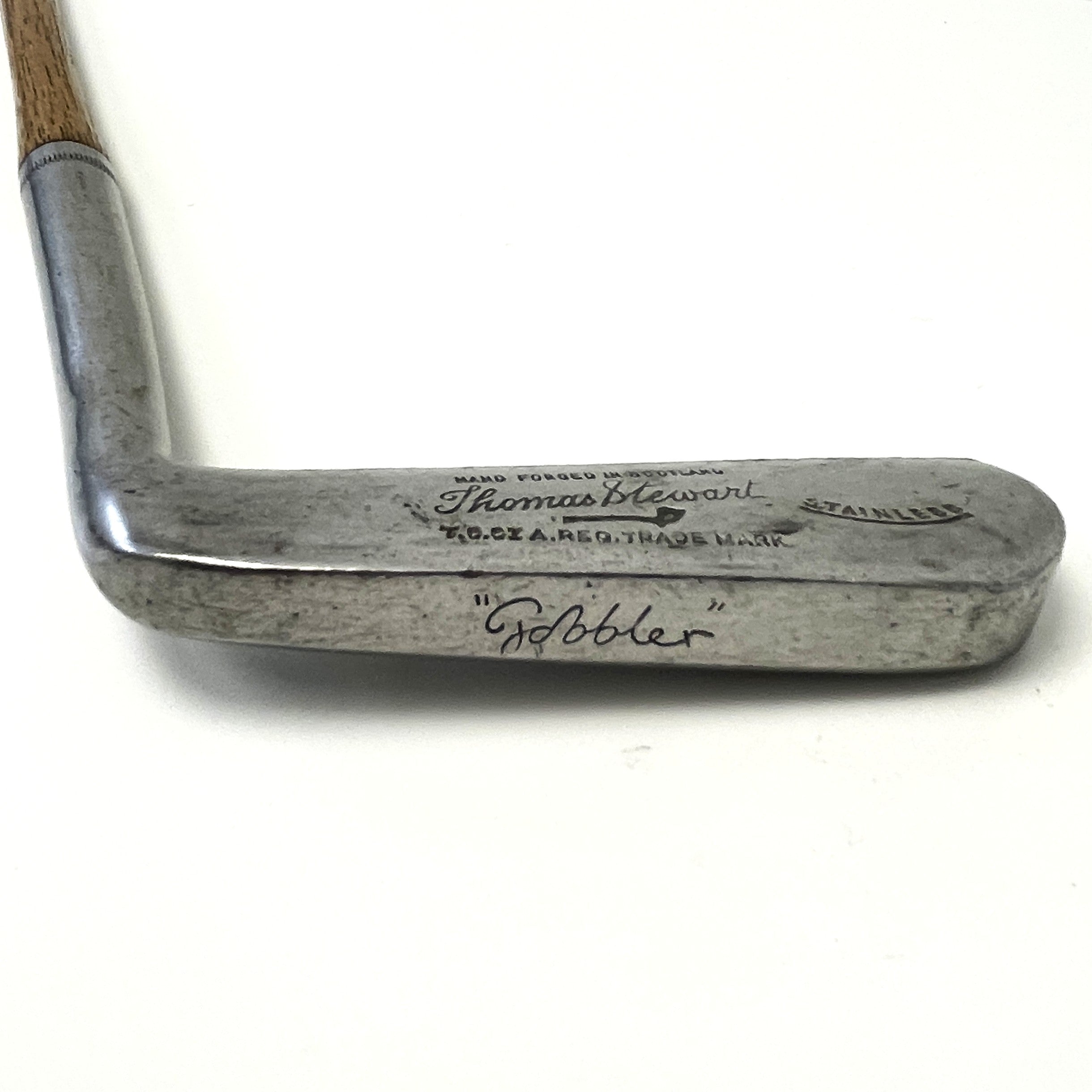 Tom Stewart "Gobbler" Stainless Putter - c.1920