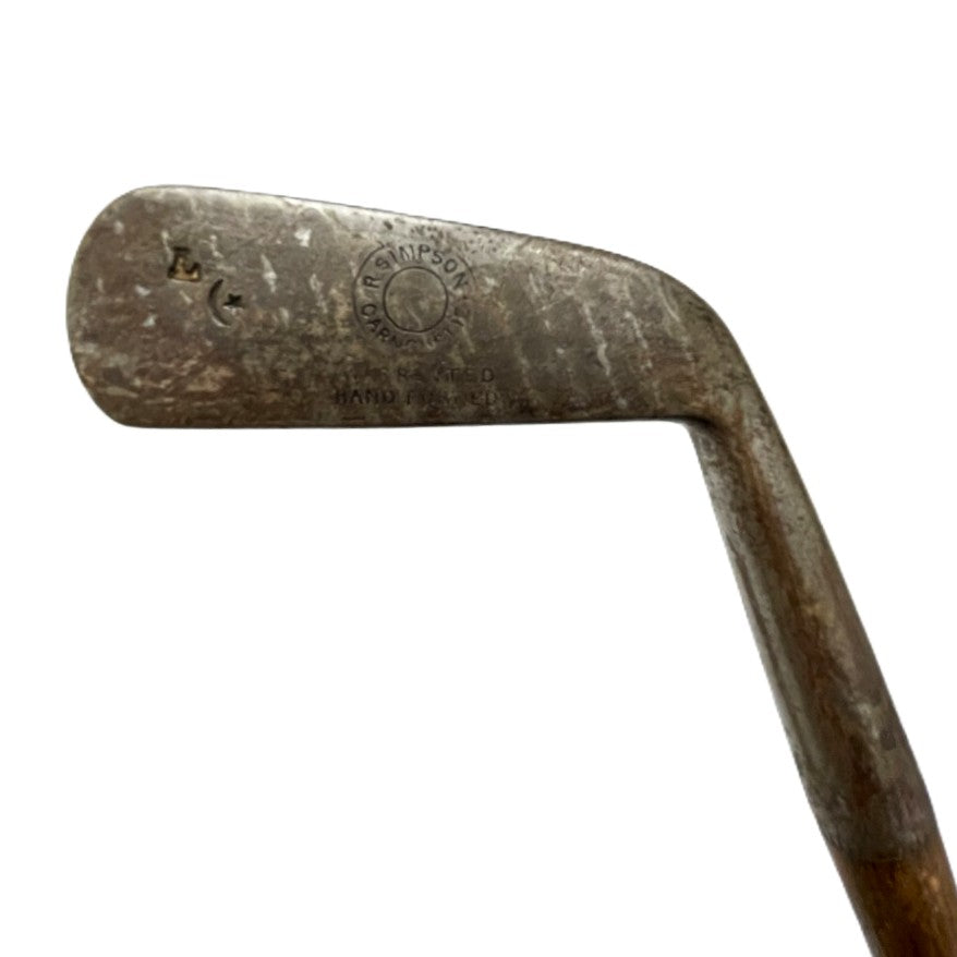 R. Simpson, Carnoustie - Smooth Face Ladies Cleek/Iron - c.1900